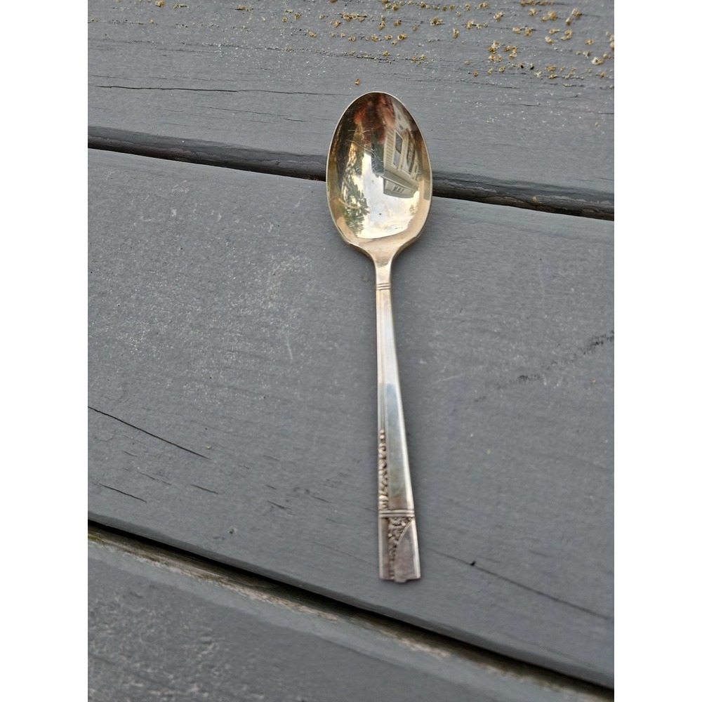 Nobility Plate Royal Rose Silver Plated Teaspoon Vintage Floral Flatware